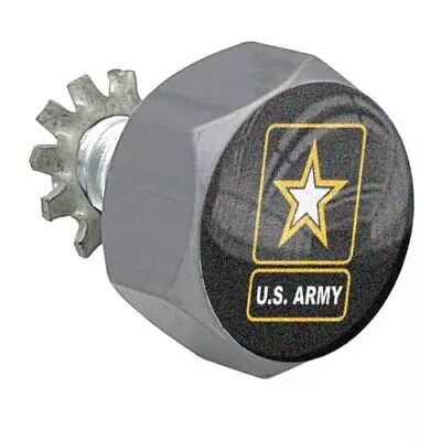 Grey Hex Billet Air Cleaner Cover Bolt For Harley US Army Star On Black • $7.87