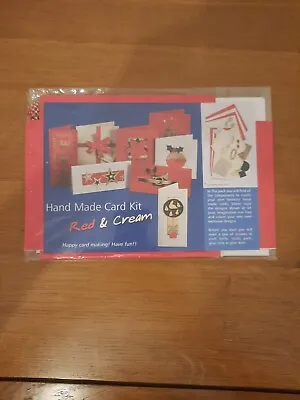 Lakeland Make Your Own Christmas Cards Red And Cream 8 In A Pack • £2.49