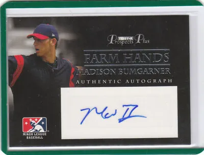 2007 Tristar Prospects Plus Farm Hands Auto #MB Madison Bumgarner Diamondbacks • $34.95