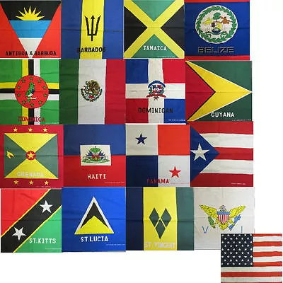 Choose   Country Flag   Design Bandana 100% COTTON 22 X 22  Headwrap Scarf  • $4.99
