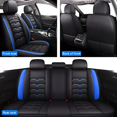 3D Car 5-Seat Cover For VW Full Set PU Leather Front & Rear Protector • $67.99