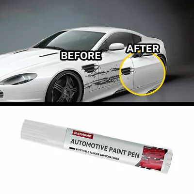 White Car Scratch Clear Repair Paint Pen  Auto Touch Up Pen Car Scratch Remover • $4.27