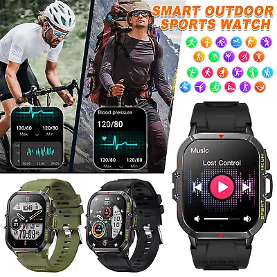 Military Smart Watch Men Make Call Bluetooth Phone Call Watch For IPhone Samsung • $54.99