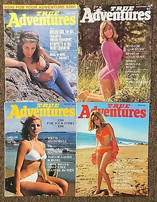 Lot Of 4 True Adventures Magazine 1967-68 April December Action Pulp Men's • $30