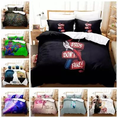 Counter-Strike Doona Quilt Duvet Cover Pillowcase Single Double Queen Size Bed • $77.18