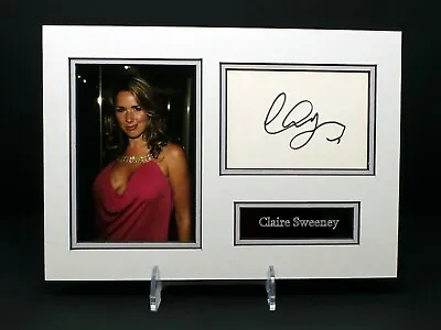 £19.99 • Buy Claire SWEENEY Signed Mounted Sexy Photo Display Brookside Actress AFTAL RD COA 