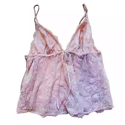 Victoria's Secret Dusty Rose Pink Open Back Cami Babydoll Tank Top Coquette Cute • $25