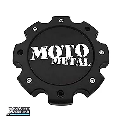 Moto Metal FRONT DUALLY Wheel Center Cap Matte Black Machined 490L204-YB002 • $29