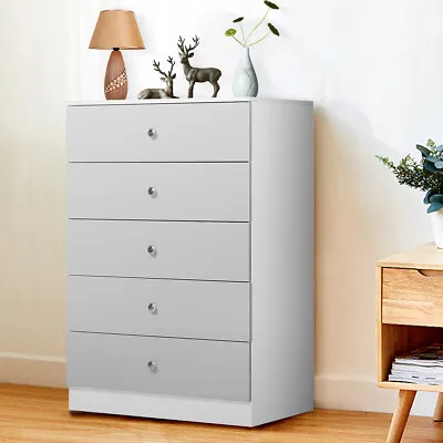 5 Drawer Dresser Cabinet Clothes Sock Storage Organizer Bedroom Furniture Closet • $149.05
