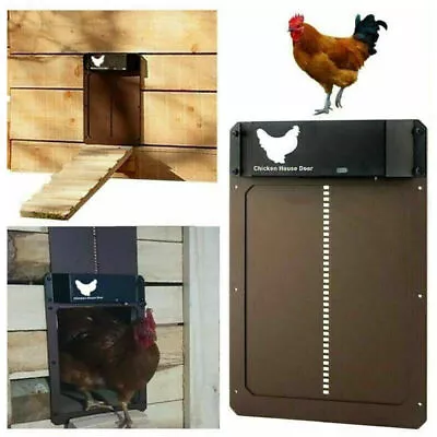 £17.41 • Buy Opener Light Sensor Automatic Chicken House Door Waterproof Chicken Coop Door