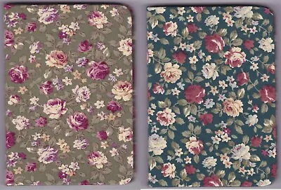 A5/A6 Fabric Covered Hardbacked Ditsy Floral Journal/Notebook Choose Size/Colour • £4.75