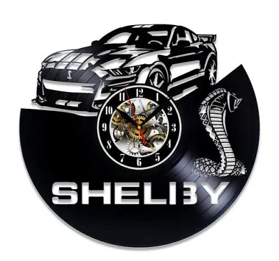 Shelby Mustang Vinyl Wall Clock Home Décor Art Design Best Gift Birthday Holiday • $16.97