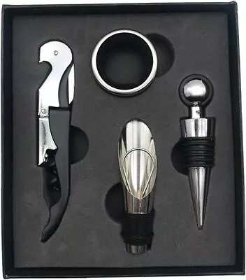 Wine Opener Rabbit Corkscrew Lever Bottle Opener Accessories Tool Full Kit Black • $7.50