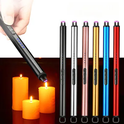 Electric Lighter Arc USB Rechargeable Candle BBQ Electronic Flameless Plasma • $8.99