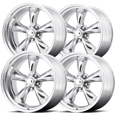 (Set Of 4) Staggered AR VN515 Torq Thrust II 17  5x4.75  Polished Wheels Rims • $922