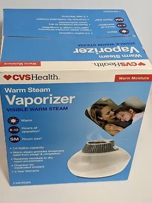 CVS Health Warm Steam Vaporizer 10 Hours 1 Gallon 3-year Warranty NEW IN BOX • $17.98