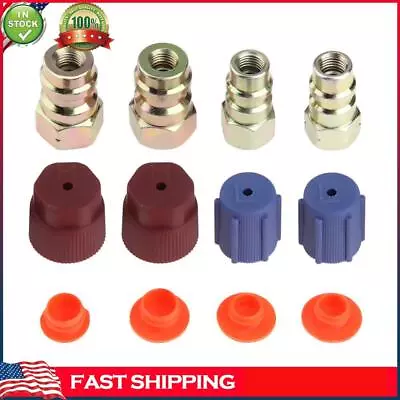Car A/C R-12 To R-134a Retrofit Conversion Adapter Kit With 7/16 3/8 Valves • $10.93