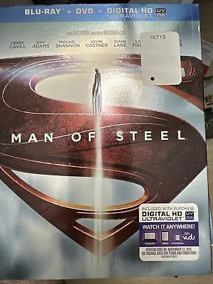 Man Of Steel (2013)  (Blu-Ray/DVD) With Slipcover  No Digital Code • $6.99