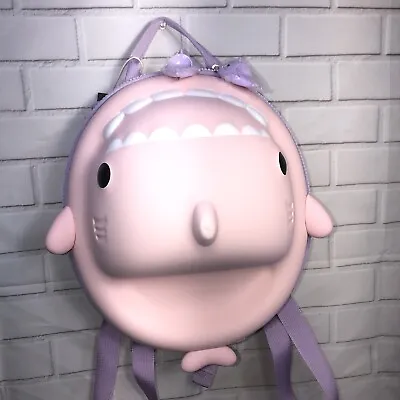 Maison Misfits  Waterproof Backpack  3D Diseñó De Tiburón Girls Backpack NEW 15” • $40