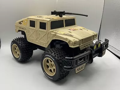 Vintage Nikko RC Humvee Hummer 49MHz 190022B Tan Camo Military *NO REMOTE • $19.99