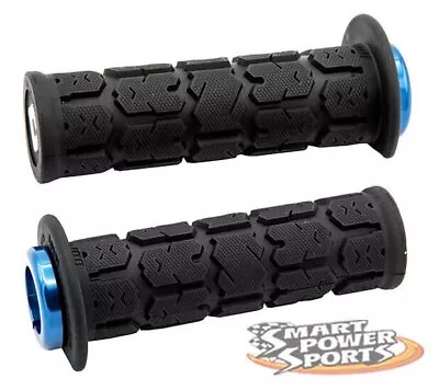 ODI Rogue 2.1 Lock-on ATV/PWC Grips (125mm) -BLACK/BLUE- Thumb Throttle - USA • $28.95