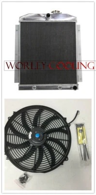 $197 • Buy 3ROW Radiator+16  Fan FOR 1947-1954 48 49 50 51 52 53 Chevy Pickup Truck New