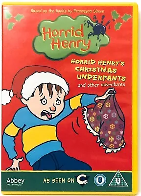 Horrid Henry's Christmas Underpants DVD Francesca Simon5012106934207from Series1 • £3.94