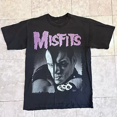 Vintage Distressed 1995 Misfits T-Shirt Danzig Doyle Size L Brockum Rare Punk • $250