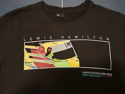 Lewis Hamilton 2013 Mercedes AMG F1 Helmet Graphic T-shirt • $30