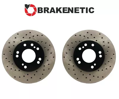 FRONT BRAKENETIC Premium Drill Brake Rotors 30mm Z32 300ZX Conversion 4/5LUG • $263.65