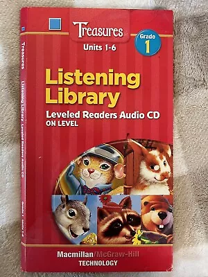 Macmillan/McGraw-Hill Treasures Listening Library On Level Readers 1st Grade CDs • $12