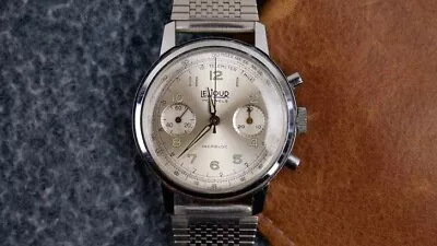 LeJOUR 17j 1950's VENUS 188 Manual Wind Chronograph Like NOS • $1000