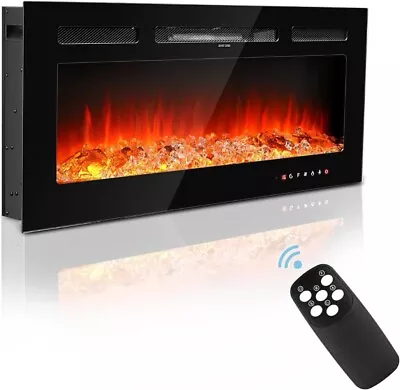 SEAAN Electric Fireplace Wall Mounted/Recessed/Freestanding 102cm Electric Fire • £139.99