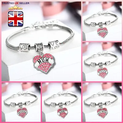 Personalised Christmas Gift Bracelet For Mum Nan Nanny Aunt Mom- Xmas Gifts 2023 • £4.19