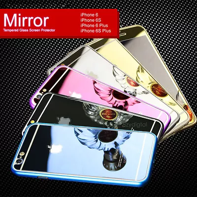 Colorfull Mirror Tempered Glass Screen Protector For Apple IPhone 6 6S Plus • $9.99