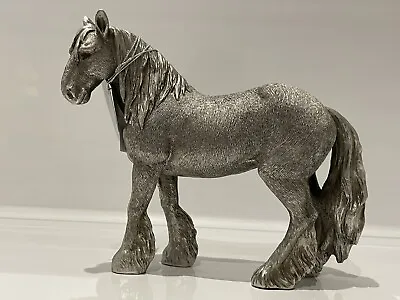 Reflections Silver Shire Cob Horse Gift Figurine Ornament • £16.89