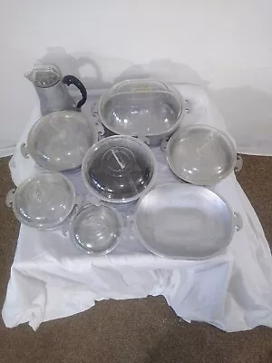 Vintage Lot Of Guardian Service Aluminum. Roaster Pots Coffee Pot. 8 Piece Set • $139.95