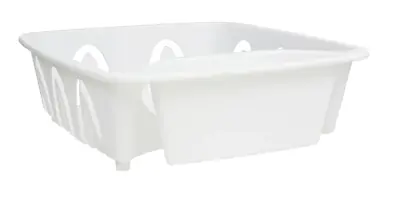 Dish Drainer Rack White 12x14x4 Dry Dishes Kitchen Counter  Sink FREE SHIPPING • $13.89