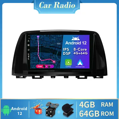 9  2 DIN Car Stereo Android 12 For Mazda 6 GJ Atenza/ CX-5 HeadUnit Radio BT GPS • $184.45