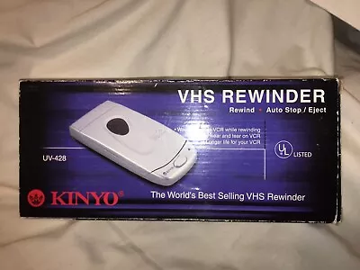 Kinyo VHS Video Cassette Tape Rewinder UV-428 Auto Stop Start Tested • $27.79