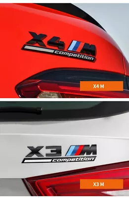 Car Styling 3D ABS M Competition Sticker Emblem Badge For  X1 X2 X3 X4 X5 • $35.99