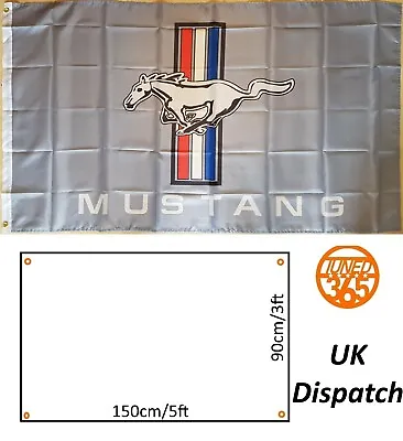 Ford Mustang GT Garage Flag Banner 3x5 Mancave Shelby GT500 Muscle Fastback USA • £13.95