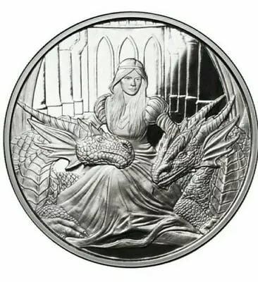 1 Oz .999 Silver Round Anne Stokes Dragon's RARE Unreleased 6th Fierce Loyalty • $80.99