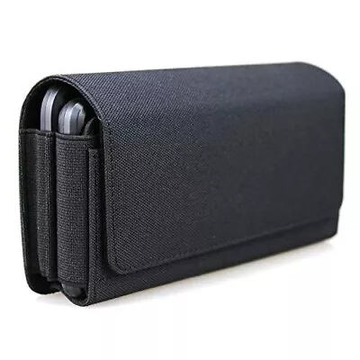 Horizontal Dual Phone Holster Pouch Case For Two Phones Nylon Double Decker • $22.99