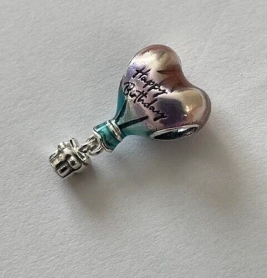 Pandora S925 ALE Happy Birthday Balloon. Photos Of Actual Charm.Free Pop Up Box • £20.99