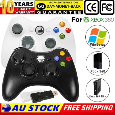 2.4G Microsoft Xbox Wireless Controller W/Receiver For Xbox 360 Windows 10/11 PC • $30.99