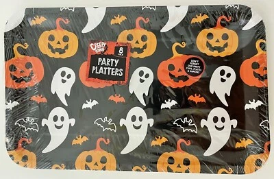 £5.75 • Buy 🎃Halloween Serving Platters 8 Buffet Tea Party Plates Sandwich Food Table Trays