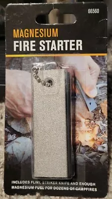 Magnesium Block Fire Starter With Flint And Striker Knife • $10