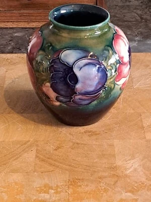 £145 • Buy William Moorcroft Anemone Vase C 1920s/40s