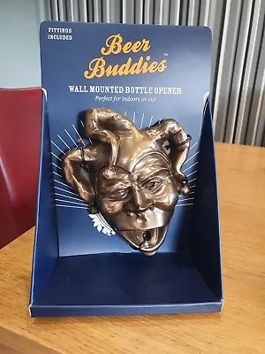 £12 • Buy  Wall Mounted Jester Bottle Opener Beer Buddies Man Cave